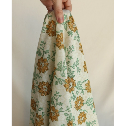 Jivan - Tissu indien coton hand block traditionnel 2