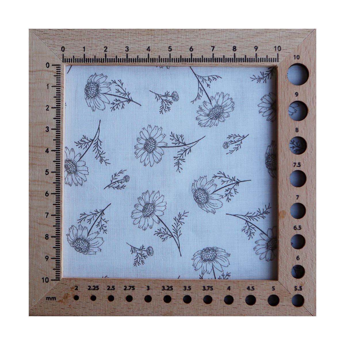 Maolia - Batiste de coton douce à imprimé tournesol anthracite