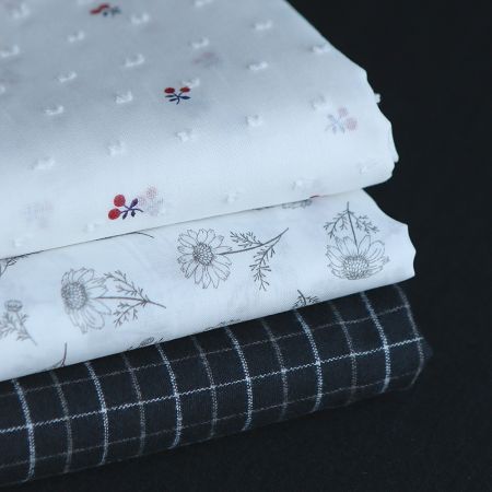 Maolia - Batiste de coton douce à imprimé tournesol anthracite