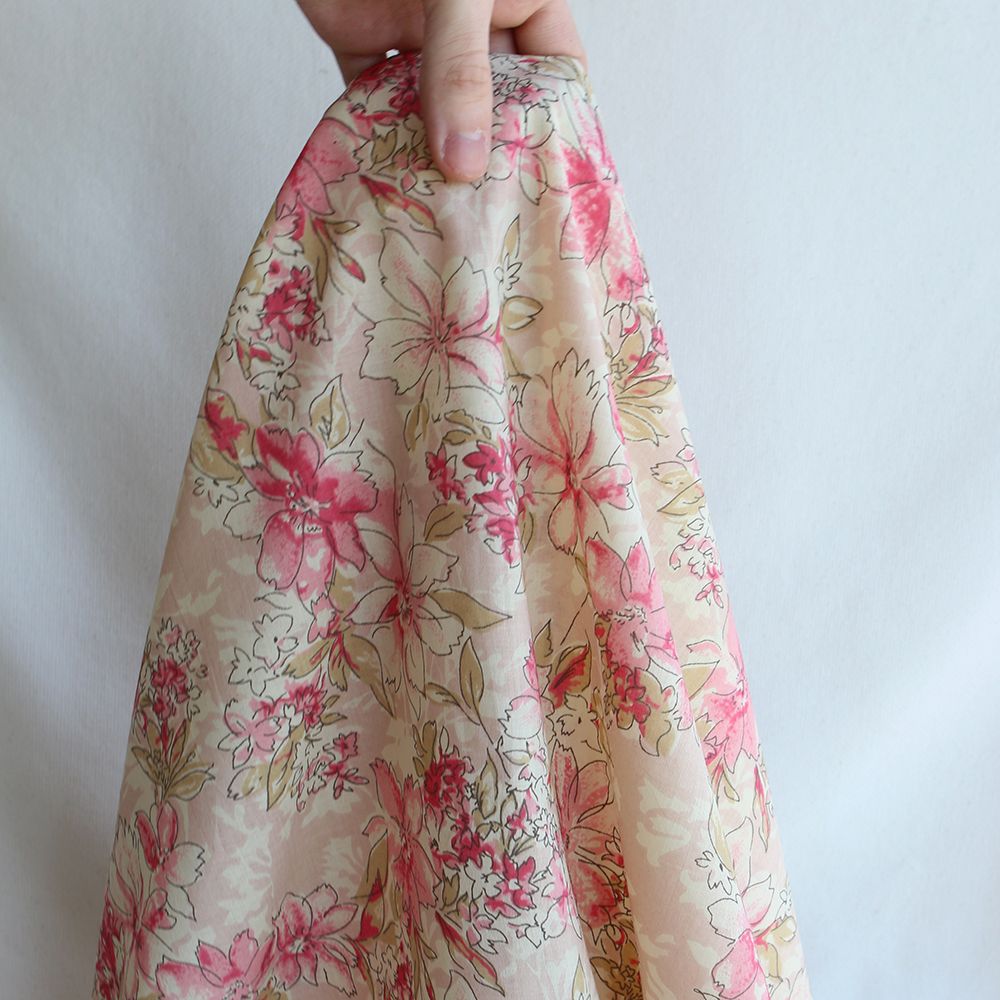 Indira - Tissu indien en coton imprimé main Hand Block