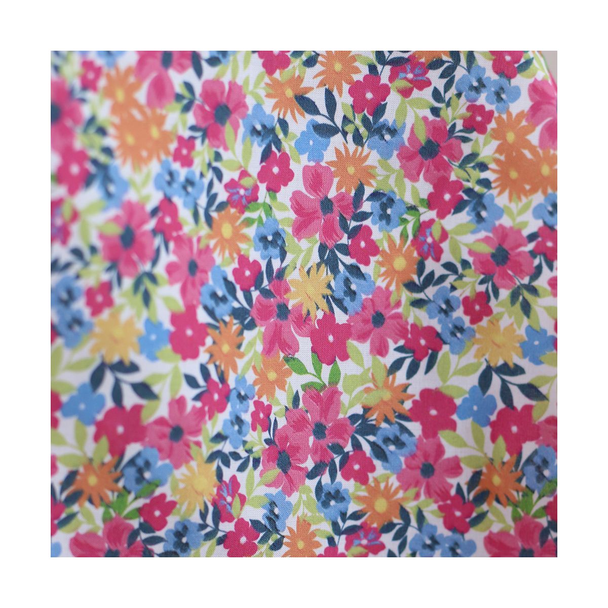 copy of Suzy - Batiste de coton douce à imprimé fleuri bleu