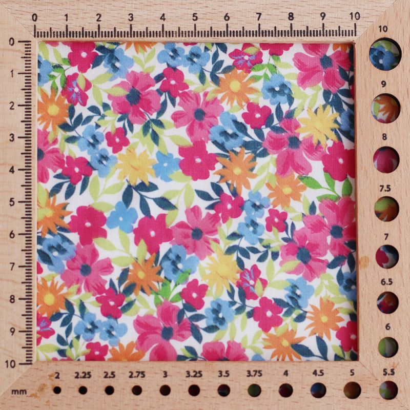 copy of Suzy - Batiste de coton douce à imprimé fleuri bleu