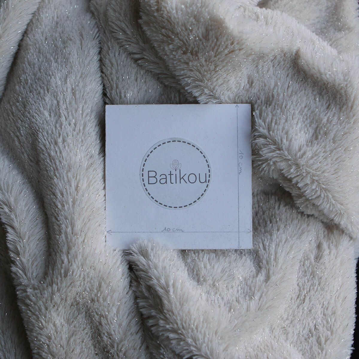 Meora - fausse fourrure / moumoute sherpa lurex écru