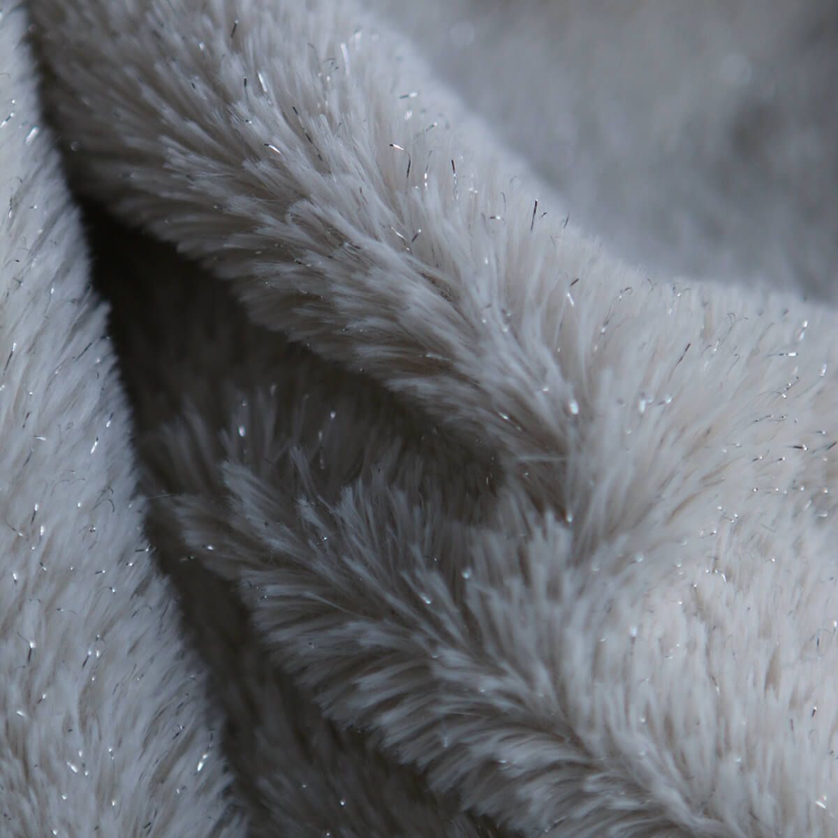 Meora - fausse fourrure / moumoute sherpa lurex écru