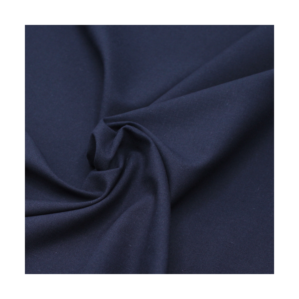 Popeline de coton douce qualité SWEET coloris uni bleu marine