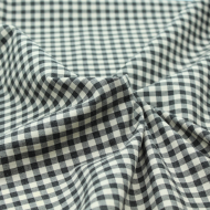 Coton vichy chiné écru carreaux 5mm
