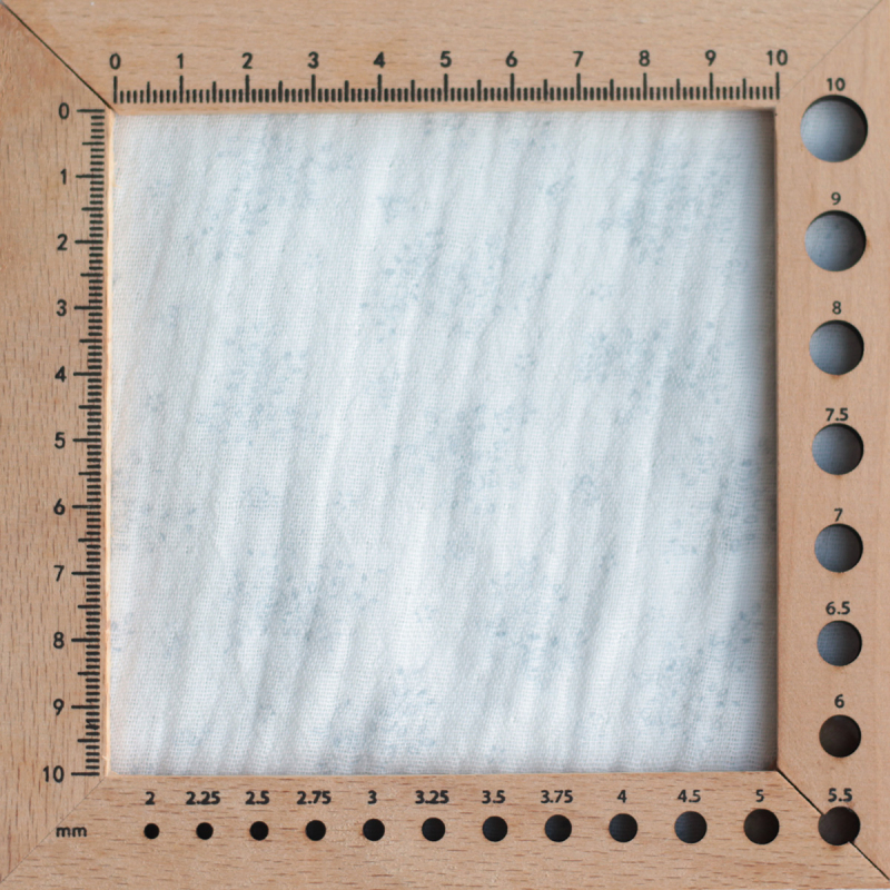 copy of Clémence - Double gaze de coton BIO blanc motif fleuri rose