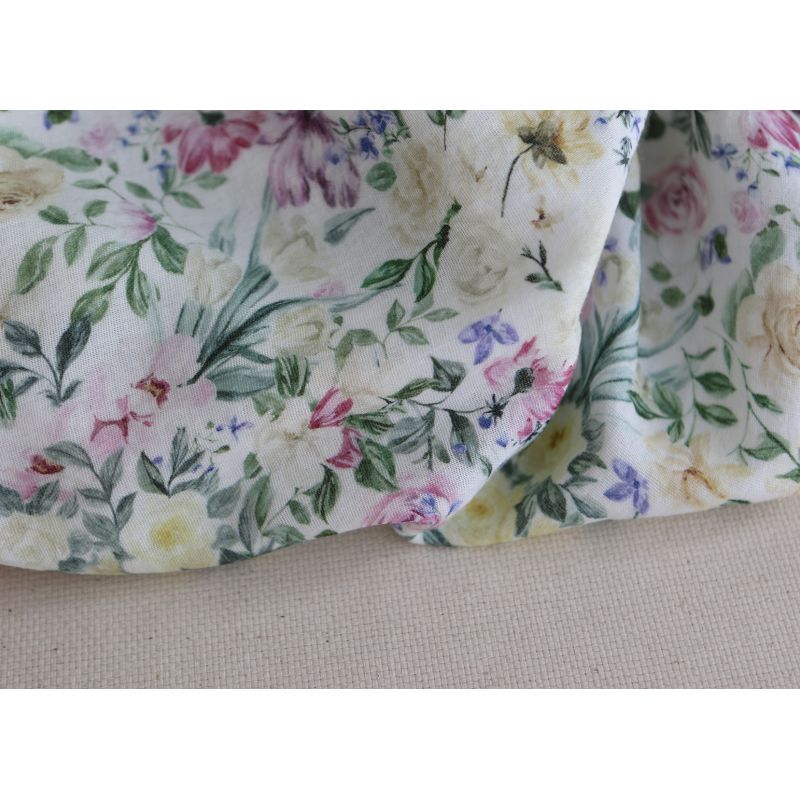 copy of Sephora - Double gaze de coton BIO fleuri aquarelle