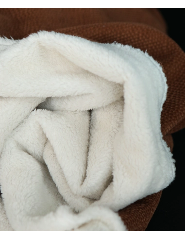 Norton - Velours à côtes doublé moumoute / fourrure écureuil