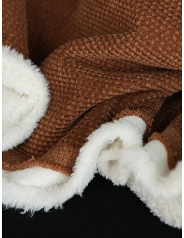 Norton - Velours à côtes doublé moumoute / fourrure écureuil