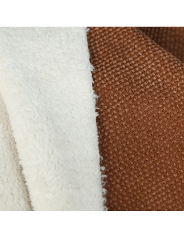 Norton - Velours à côtes doublé moumoute / fourrure écureuil