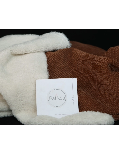 Norton - Velours à côtes doublé moumoute / fourrure écureuil