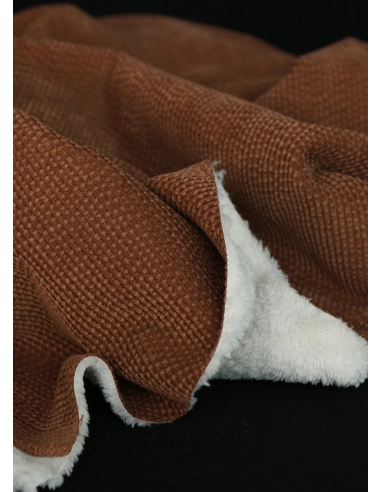 Norton - Velours à côtes doublé moumoute / fourrure écureuil