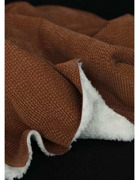 Norton - Velours à côtes doublé moumoute / fourrure écureuil