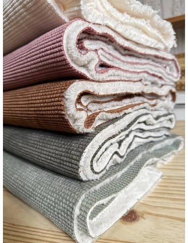 Norton - Velours à côtes doublé moumoute / fourrure écureuil