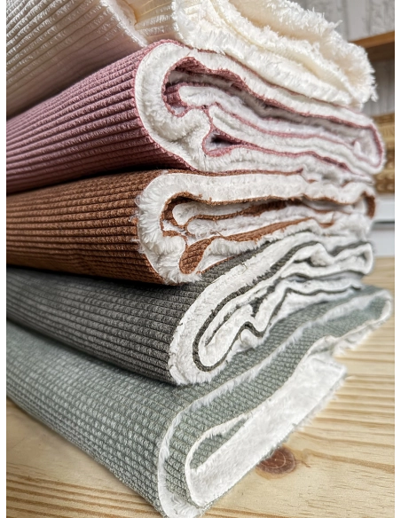 Norton - Velours à côtes doublé moumoute / fourrure écureuil