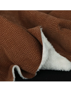 Norton - Velours à côtes doublé moumoute / fourrure écureuil