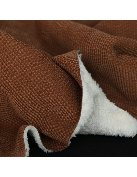 Norton - Velours à côtes doublé moumoute / fourrure écureuil