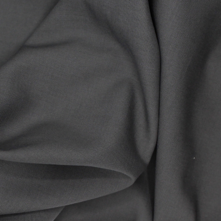 Voile de coton organique uni coloris gris acier