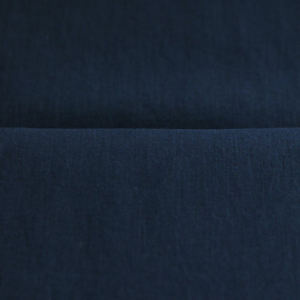 Lin lavé fin coloris bleu marine