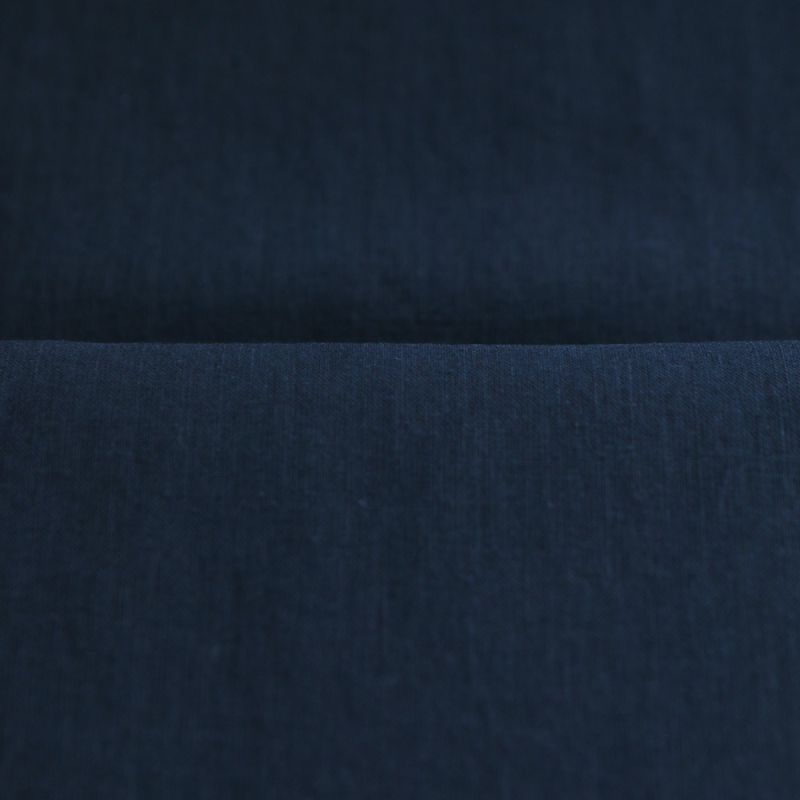 Lin lavé fin coloris bleu marine