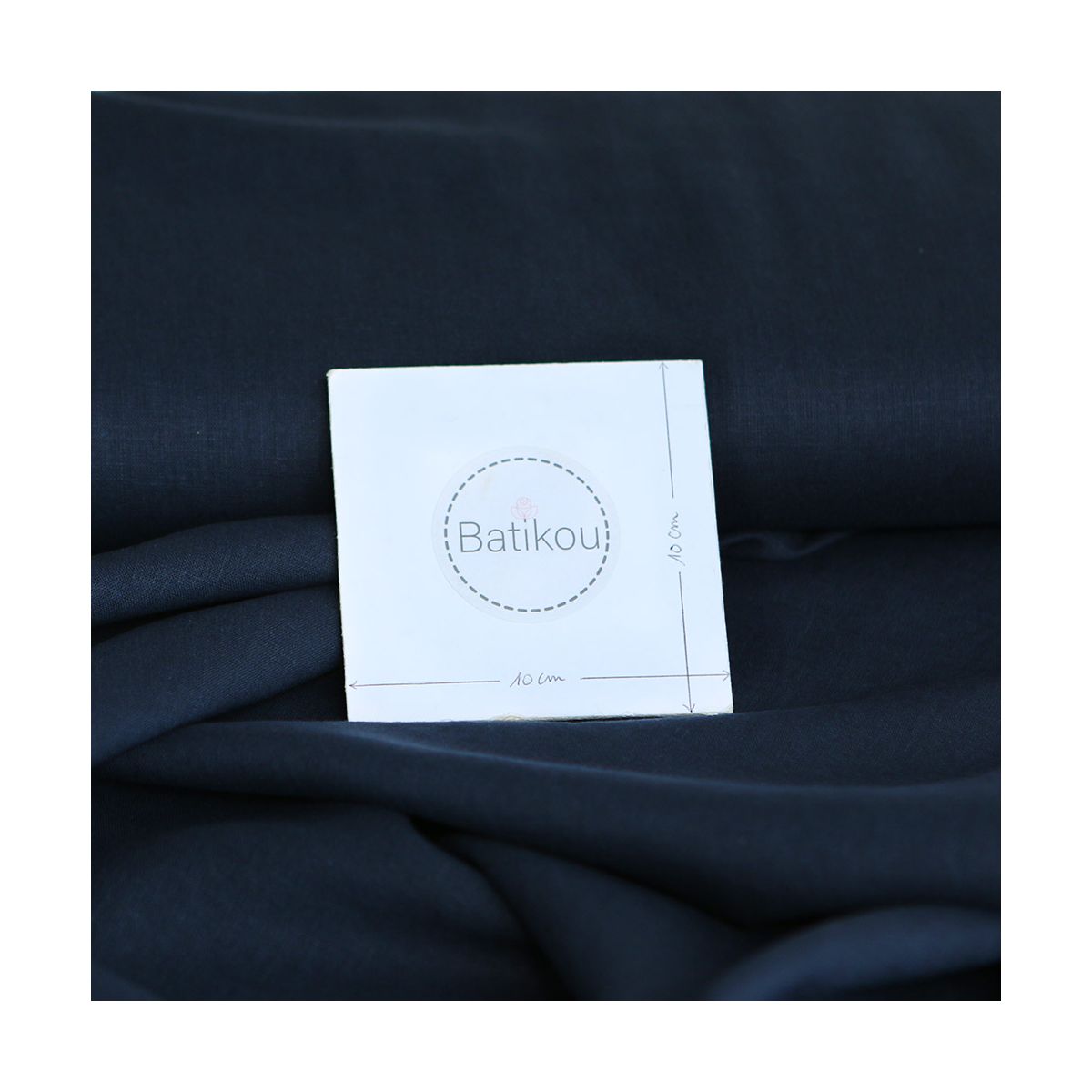 Lin lavé fin coloris bleu marine