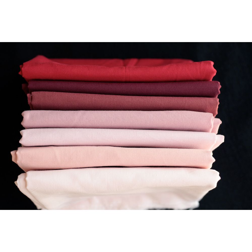 Popeline coton douce qualité SWEET coloris uni vieux rose