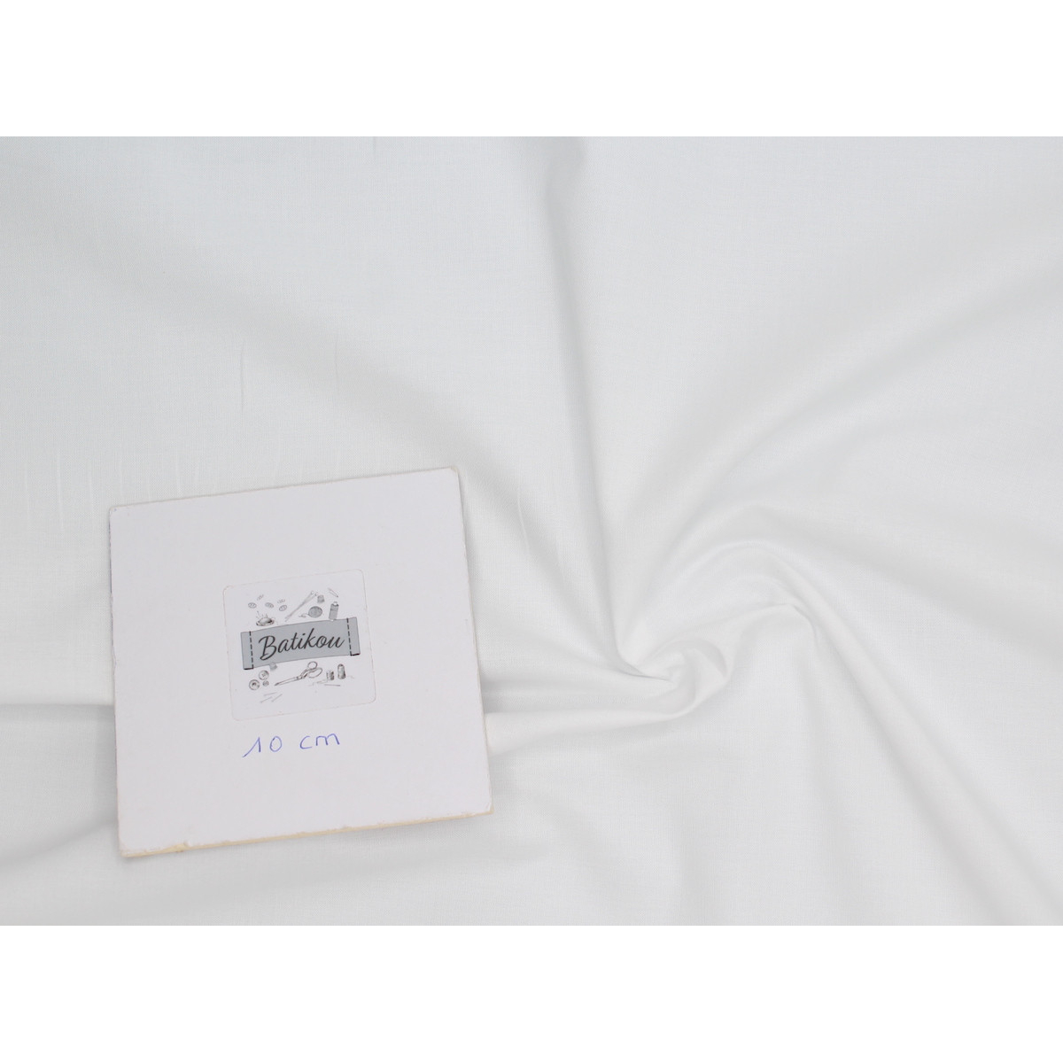 Popeline de coton douce qualité SWEET coloris uni blanc