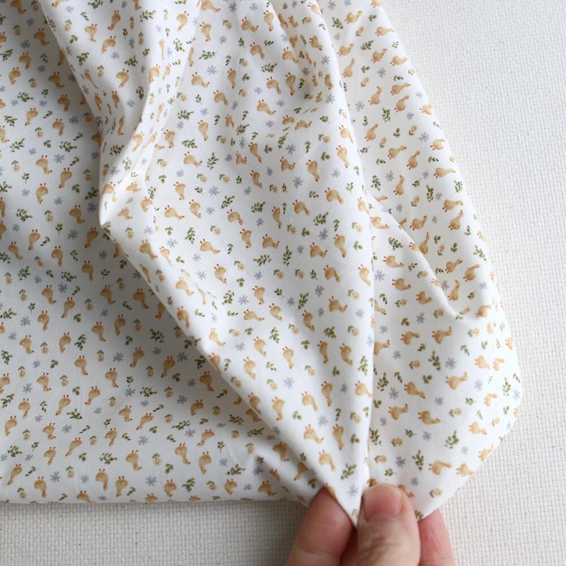 Popeline de coton BIO imprimé Canetons