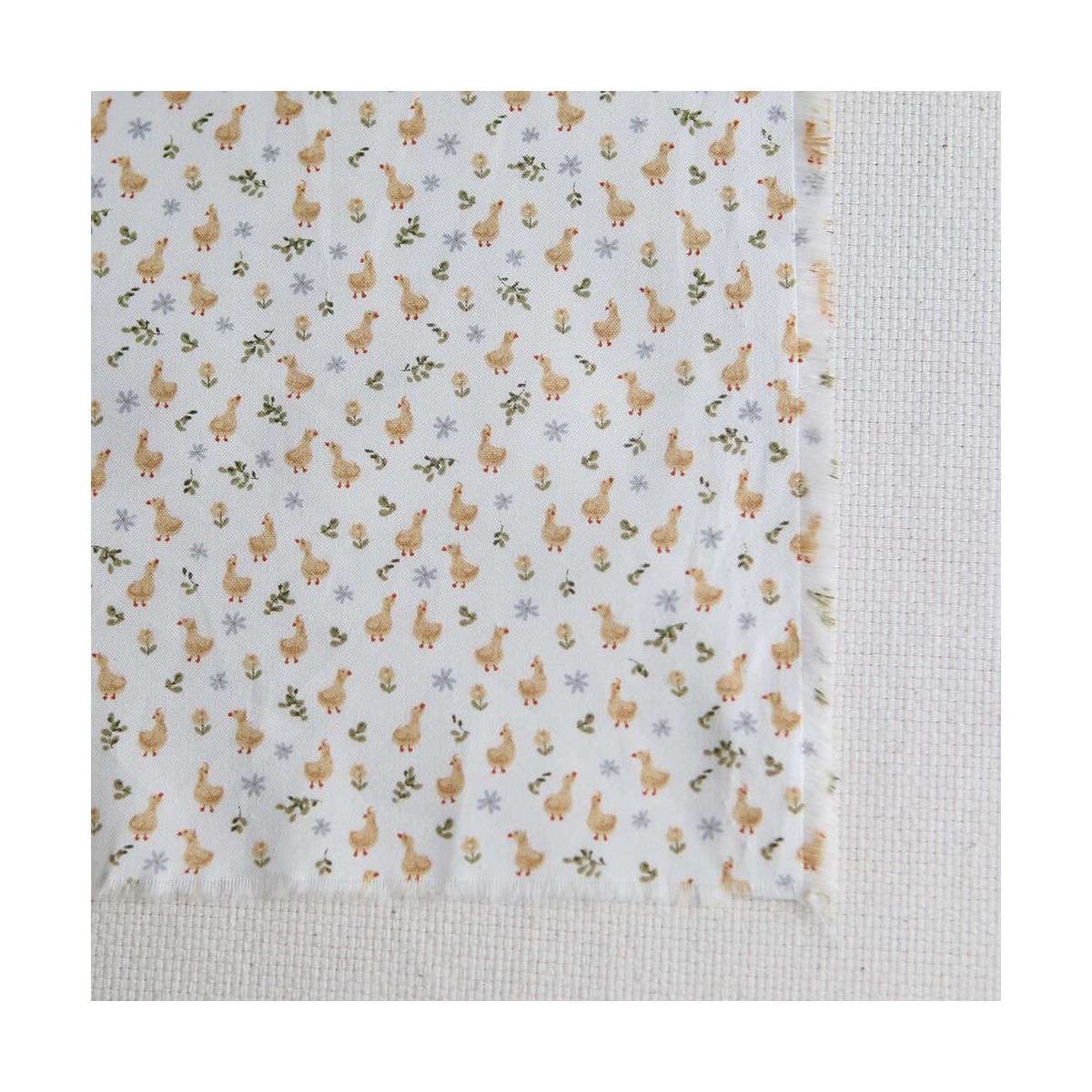 Popeline de coton BIO imprimé Canetons