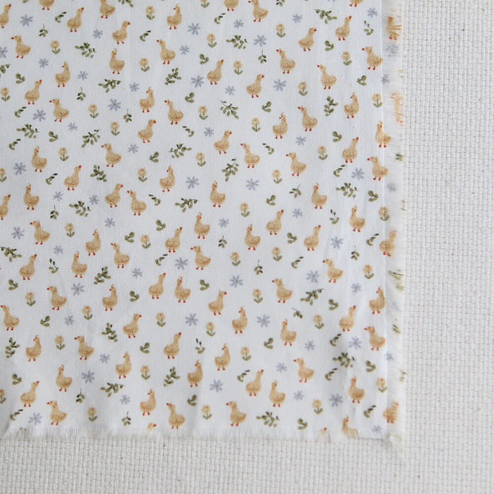 Popeline de coton BIO imprimé Canetons