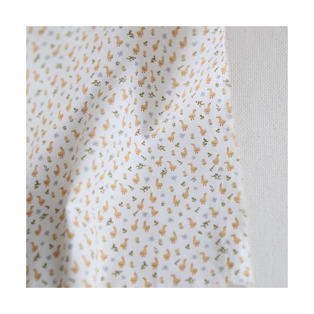 Popeline de coton BIO imprimé Canetons