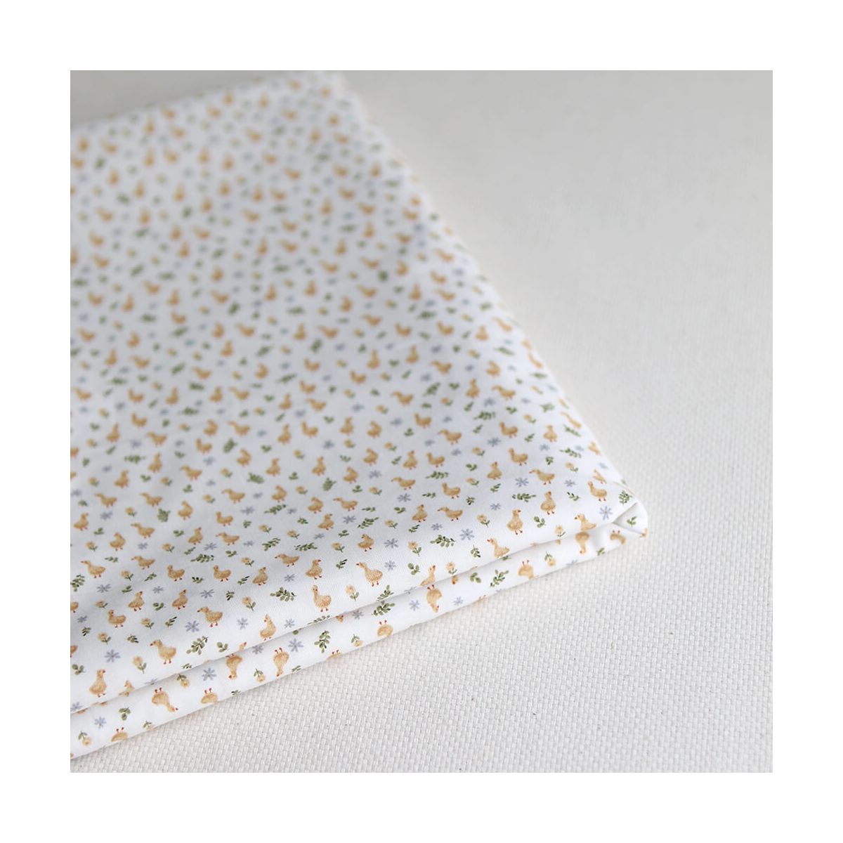 Popeline de coton BIO imprimé Canetons