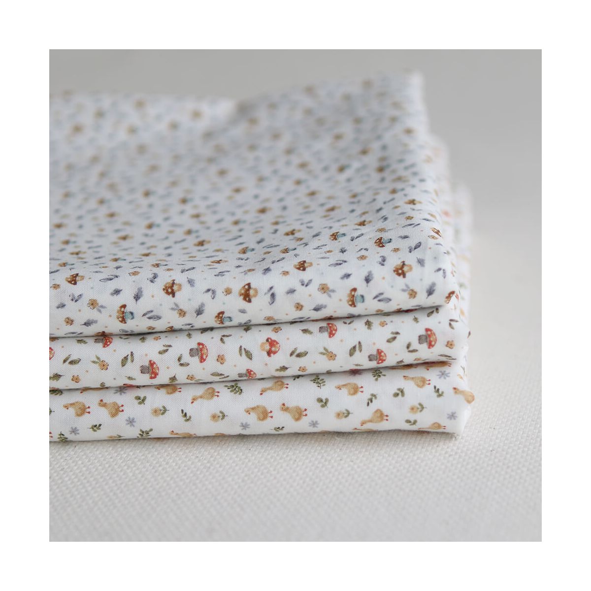 Popeline de coton BIO imprimé Canetons