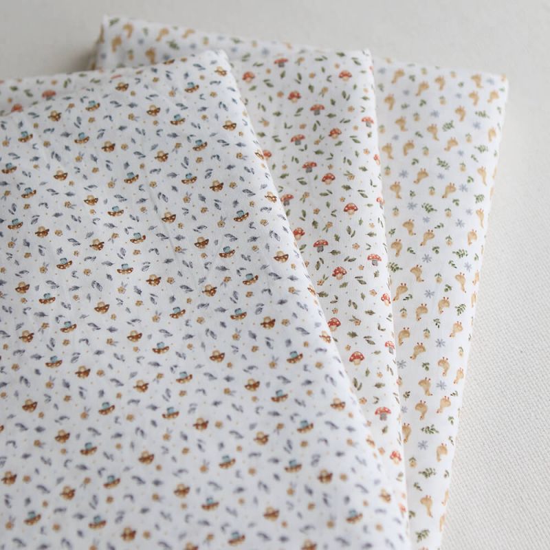 Paco - Popeline de coton BIO imprimé Canetons