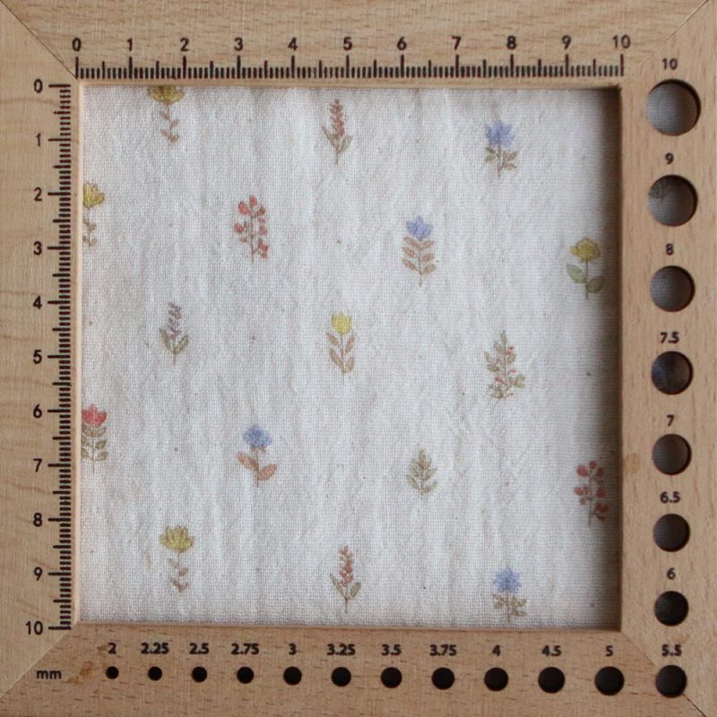 Lyséa - Double gaze de coton motif feuillage et agrumes