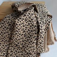 Karli - Double gaze de coton graou fond camel