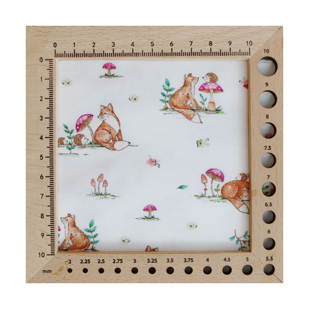 Rouxie - Tissu sergé / twill de coton organique imprimé renards