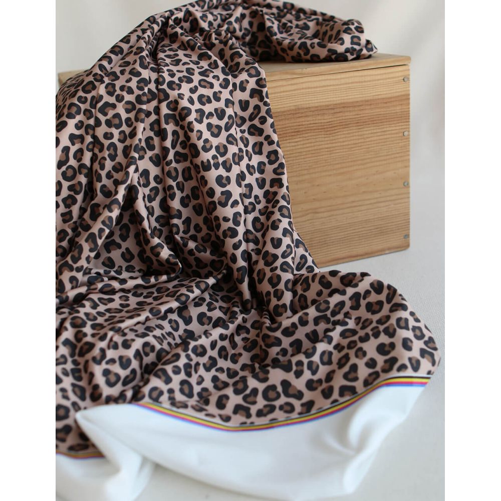 Lea - Tissu Lycra (maillot de bain) UPF50 exclusif graou fond nude