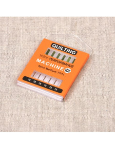 Boîte de 6 aiguilles machine quilting MEDIAC Performance taille 75/11