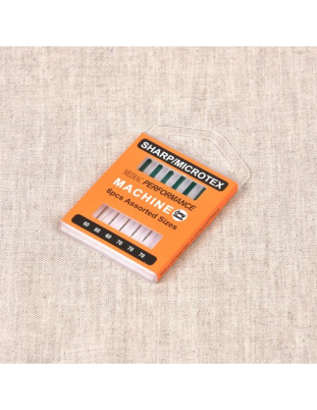 Boîte de 6 aiguilles machine pointues Microtex MEDIAC Performance assorties