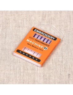 Aiguilles machine à broder 75/11 boîte de 6 | Batikou