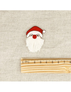 Ecusson thermocollant sans couture customisation mercerie père noël
