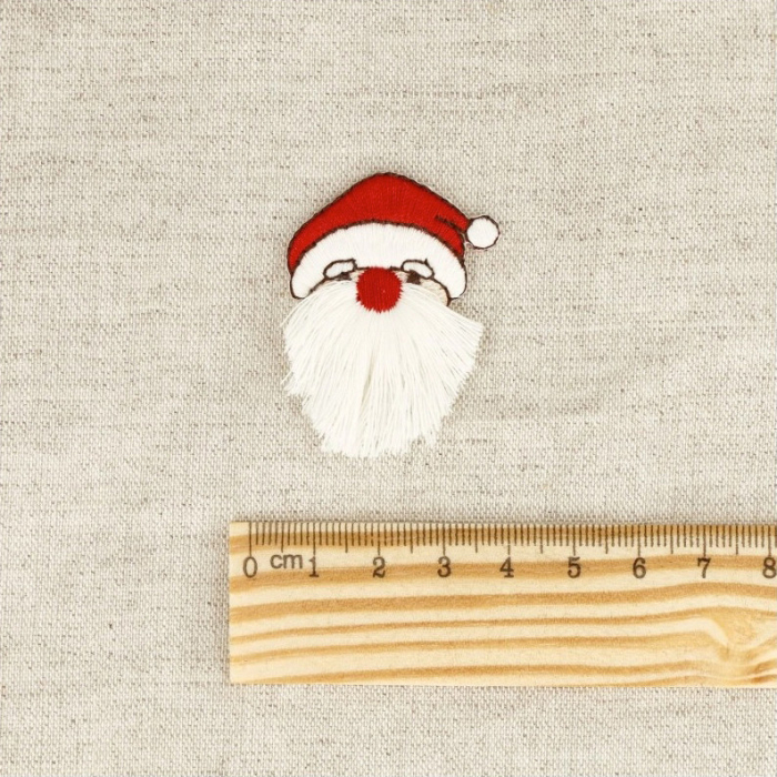 Ecusson thermocollant sans couture customisation mercerie père noël