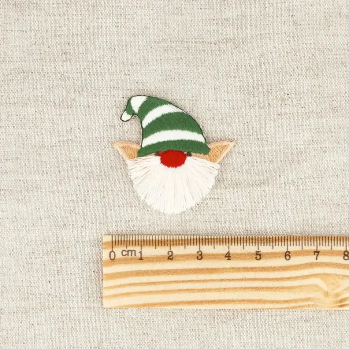 Ecusson thermocollant sans couture customisation mercerie père noël