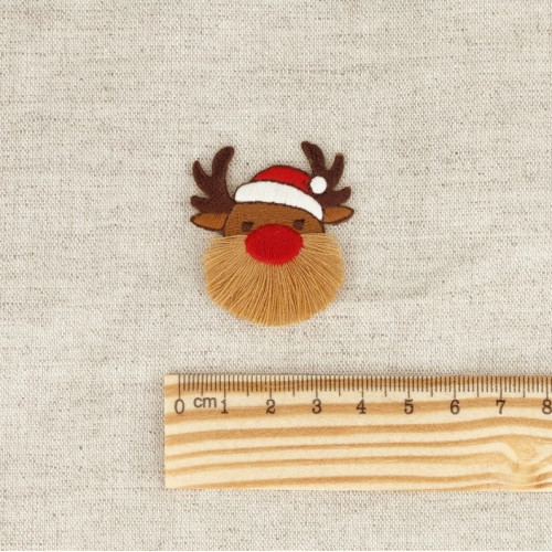 Ecusson thermocollant sans couture customisation mercerie père noël