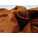 Velours ras coton organique coloris roux cuivre