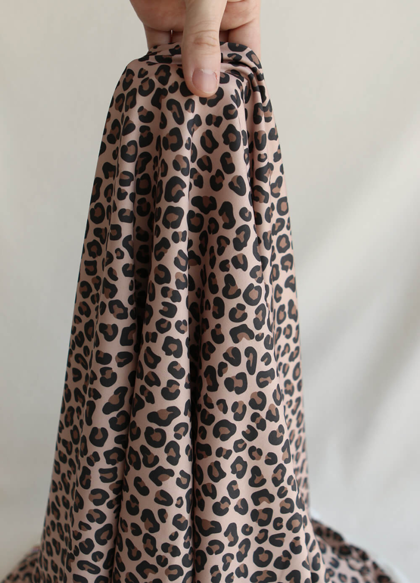 Lea - Tissu Lycra (maillot de bain) UPF50 exclusif graou fond nude