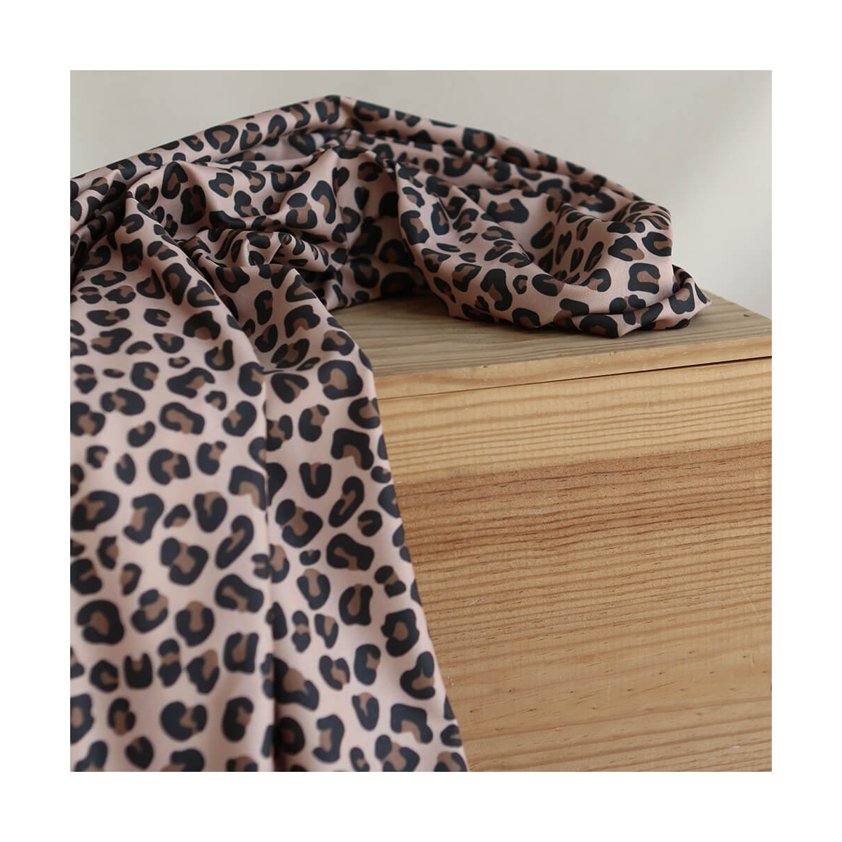 Lea - Tissu Lycra (maillot de bain) UPF50 exclusif graou fond nude