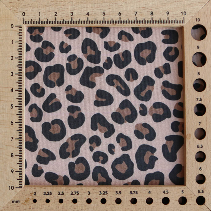 Lea - Tissu Lycra (maillot de bain) UPF50 exclusif graou fond nude